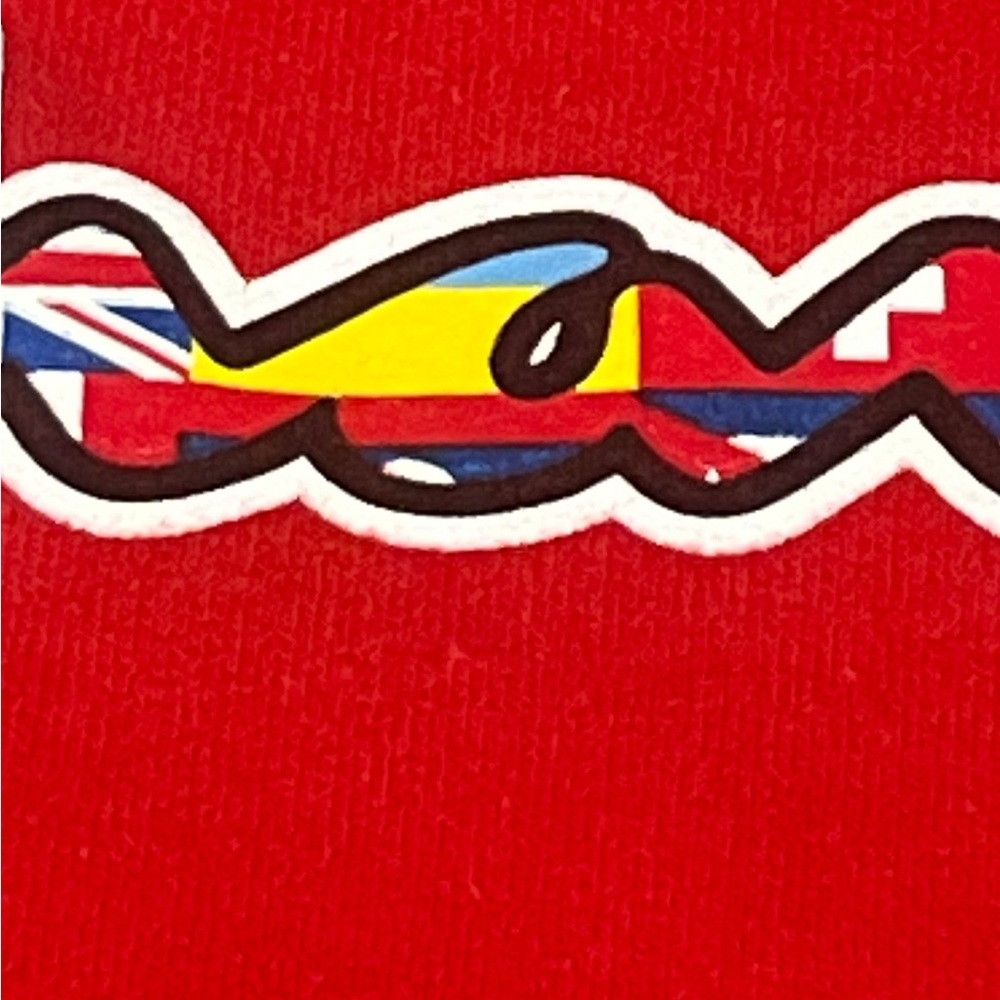 Flags of the World Champion‎ Hoodie Sweatshirt Red size large - Picture 9 of 12